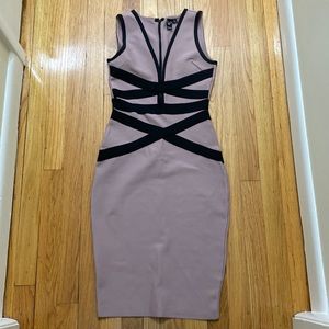 Windsor Women’s Sleeveless Knee Length Dress Black/Pink Size Small- LIKE NEW